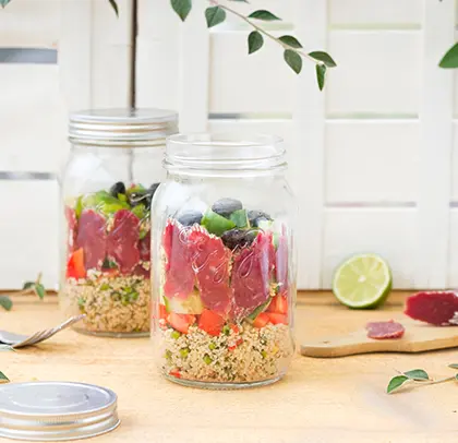 Salade en jar